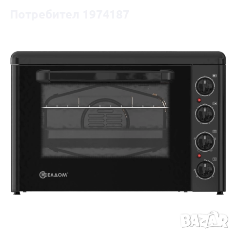 Чисто нова! Готварска печка ЕЛДОМ със стъклокерамичен плот, снимка 2 - Печки, фурни - 52495395