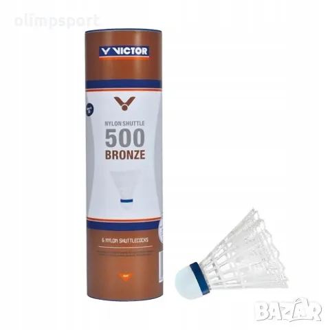 Перца за бадминтон, федербал VICTOR 500 Bronze, 6 броя в кутия. 