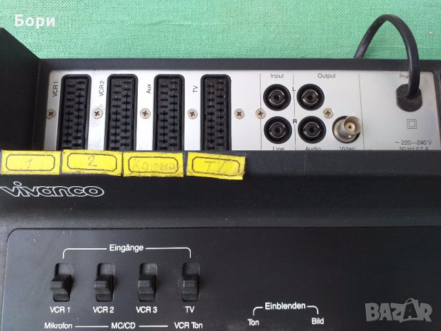 Аудио/Видео процесор VIVANCO VCR 3044, снимка 5 - Ресийвъри, усилватели, смесителни пултове - 29514628