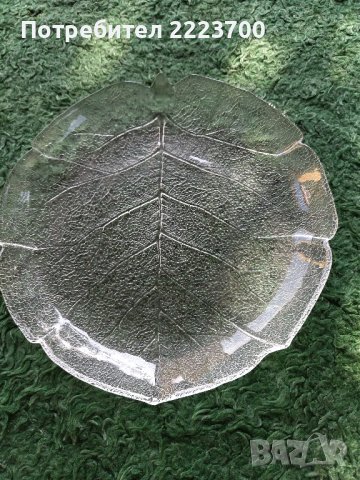 Стъклено плато - листо