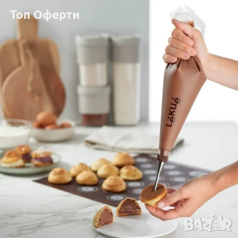 Комплект пош с 3 броя приставки Lekue, за многократна употреба, снимка 2 - Форми - 50587283