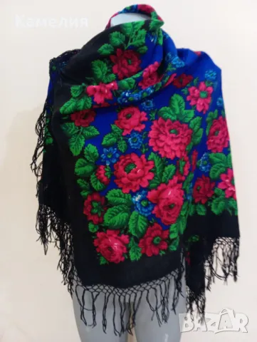 Руски шал , снимка 3 - Шалове - 49481374