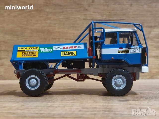 Skoda LIAZ 111.80 Truck Trial Rally - мащаб 1:43 ма DeAgostini моделът е нов в блистер, снимка 5 - Колекции - 52360615
