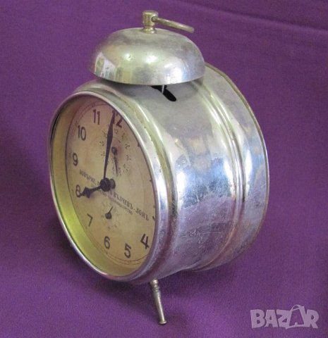 Стар Часовник Будилник, снимка 4 - Антикварни и старинни предмети - 42161880