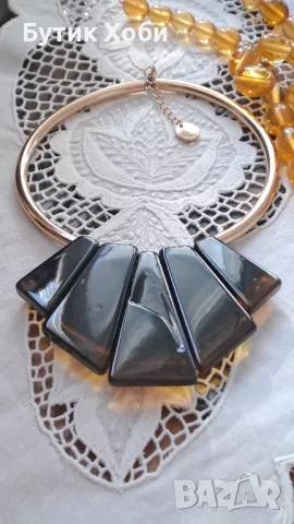 Винтидж брандово колие Mark Cain , снимка 3 - Антикварни и старинни предмети - 48869598