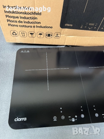 Преносим двузонов индукционен котлон CIARRA CUTIH2 , 2800W, снимка 5 - Котлони - 52184429