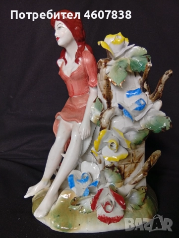 Порцеланова статуетка 22-15 см, снимка 2 - Антикварни и старинни предмети - 51983082