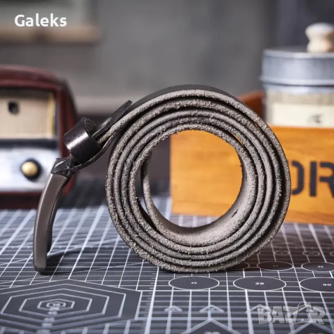 Истински* Мъжки спортни кожени колани DOOPAI" /Черна и Кафява върхова кожа!, снимка 4 - Колани - 50916539