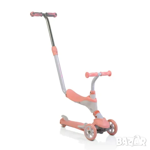 Tristar 3в1 розов Тротинетка с Родителски Контрол