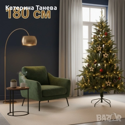 Красива коледна елха с естествено излъчване – празниците започват тук!, снимка 4 - Други - 52389161