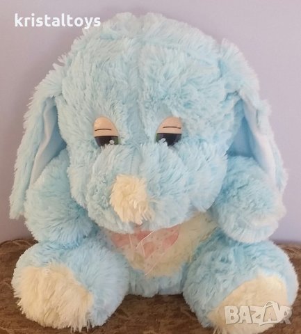 Детска плюшена играчка Куче с панделка и приятен плюш, снимка 1