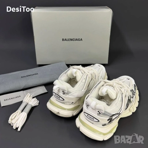Balenciaga Track Graffiti "White/Black , снимка 2 - Маратонки - 54358266