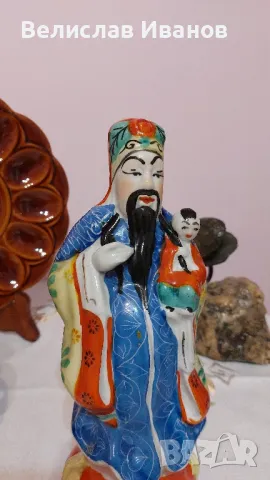 Порцеланова винтидж китайска фигура. Перфектно състояние., снимка 3 - Колекции - 47898064