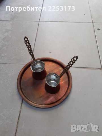 Меден поднос и джезвета, снимка 3 - Декорация за дома - 42461051