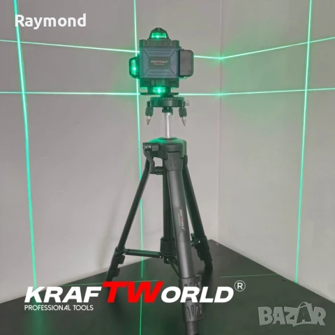 Акумулаторен комплект KraftWorld 5в1 – Лазерен Нивелир, Гайковерт – Винтоверт, Перфоратор, Ъглошлайф, снимка 4 - Други инструменти - 51053023