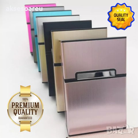 Идеална подаръчна метална кутия табакера с магнитен капак за 80 мм стандартни цигари модна стилна и , снимка 5 - Табакери - 39431295