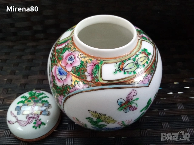 Винтидж китайски буркан за чай, снимка 6 - Антикварни и старинни предмети - 54151943