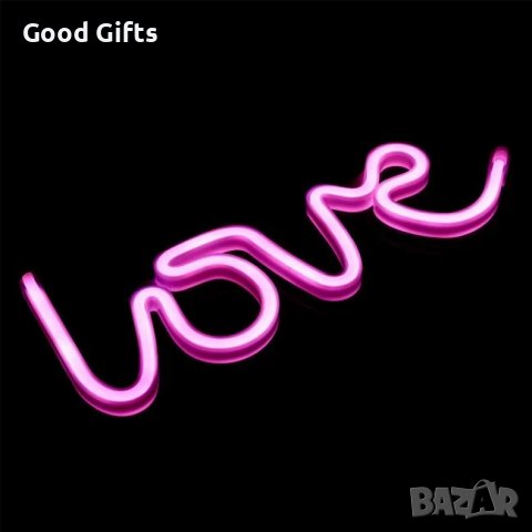 Голяма LED Неонова лампа LOVE , Подарък за Св.Валентин, снимка 2 - Други - 39219419