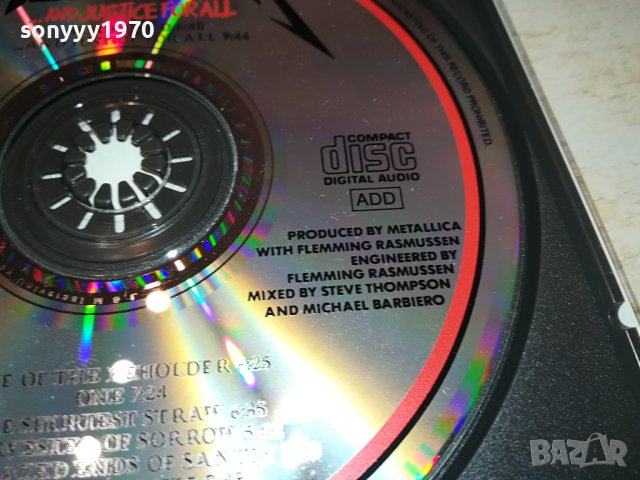 METALLICA CD MADE IN FRANCE 0111231122, снимка 16 - CD дискове - 42805448