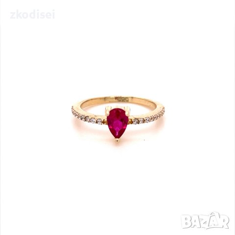 Златен дамски пръстен 1,72гр. размер:49 14кр. проба:585 модел:20040-2