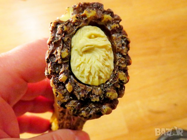 Ловен нож, масивен ловен нож с гравюри по острието  Американски орел колекционерски нож, снимка 8 - Антикварни и старинни предмети - 38465132