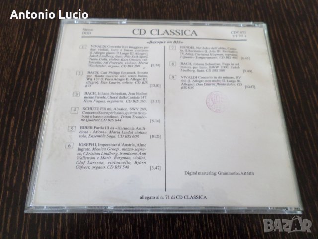 Baroque on BIS - Vivaldi, Bach, Schutz, Bieber, Handel, снимка 3 - CD дискове - 39914229