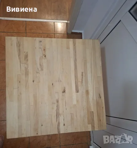 Винтидж маса с плот от естествено дьрво, снимка 3 - Маси - 56468021
