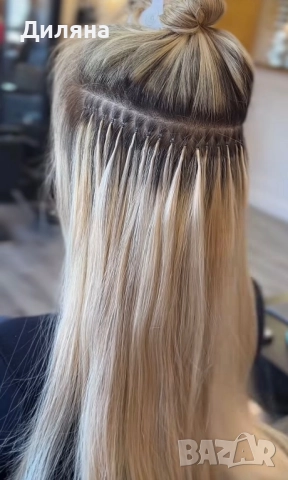 Удължаване и сгъстяване на коса с микро ринг кичури и капси, снимка 6 - Фризьорски услуги - 52586250