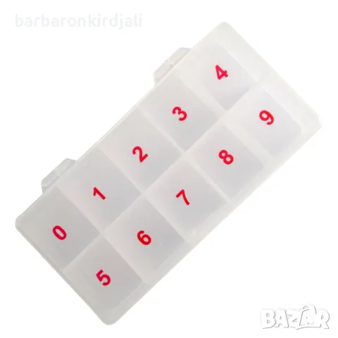 Кутия с номера за консумативи