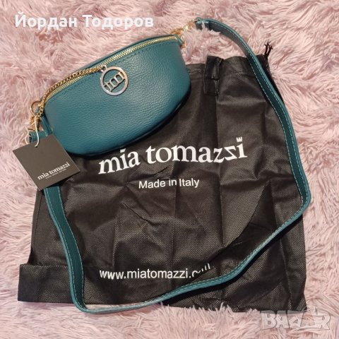 Mia Tomazzi чанта естествена кожа, снимка 2 - Чанти - 38370986