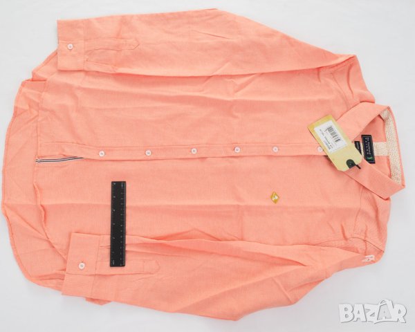 Дамска риза от памук в оранжев меланж Sir Raymond Tailor - L, снимка 5 - Ризи - 42822043
