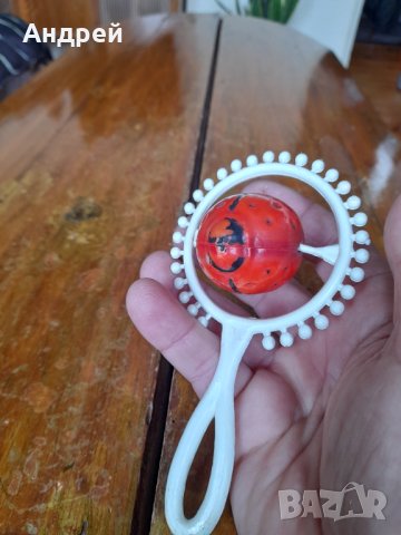 Стара детска играчка залъгалка,дрънкалка #8, снимка 4 - Други ценни предмети - 40417639