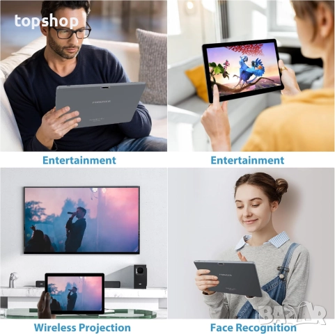 НОВ, порверен 10" таблет FORUSER 2024 Android 14 Octa-Core 2.0GHz 5G WiFi 36GB RAM + 128GB ROM ,,,, снимка 7 - Таблети - 52371475