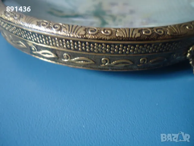 Стар красив месингов пепелник, снимка 7 - Други - 49631777