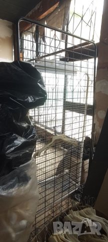 Решетка стелаж със стойка и долна кошница , снимка 3 - Стелажи и щандове - 36609497