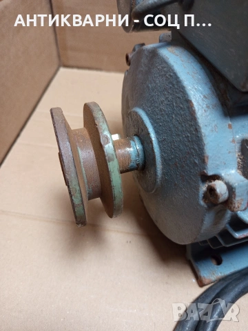 Соц Стар Монофазен Ел Мотор За Машини Техника Тегло 20кг. Номер 596., снимка 7 - Антикварни и старинни предмети - 53205432