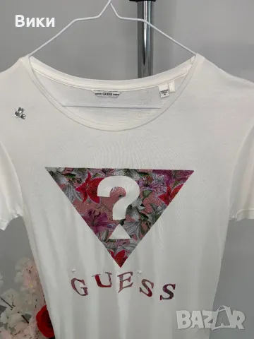 Тениска Guess 16г, но е подходяща и за S, снимка 4 - Тениски - 49692986