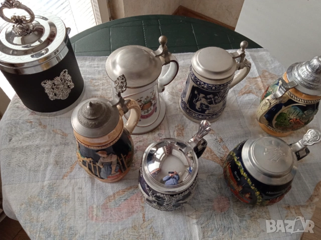  Колекция 6 бр.керамични халби, Подарък кофа за лед!