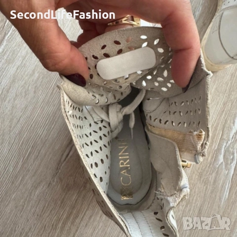 Carinii дамски обувки със скрита платформа естествена кожа 37 номер, снимка 6 - Дамски ежедневни обувки - 54174671
