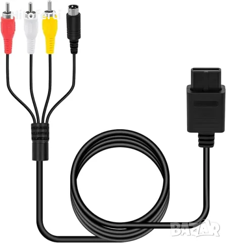 Gam3Gear S Video AV Video Audio Cable за Nintendo SNES N64 Gamecube PAL