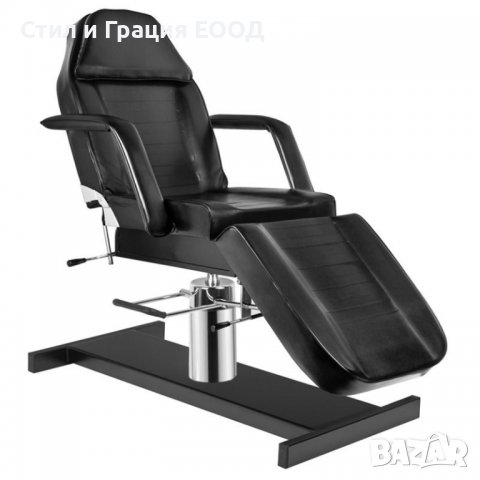 Хидравлична кушетка A210 180 х 63/73 х 64/80 см - черен, снимка 1