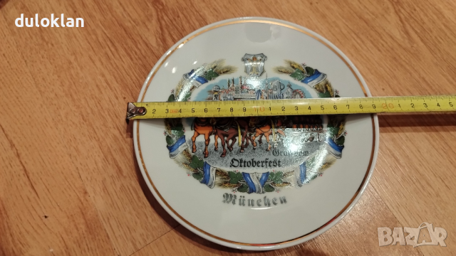 Красива порцеланова чиния от Мюнхен- Германия., снимка 2 - Колекции - 44707763