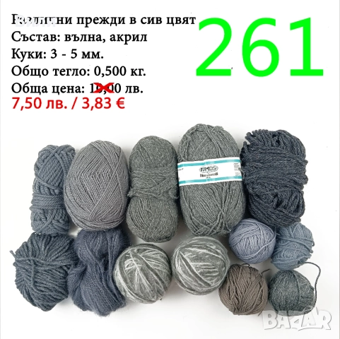 Евтини прежди в малки количества - нови и остатъци , снимка 14 - Други - 52042454