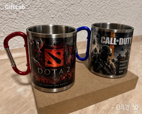 Метална чаша с вашаталюбима игра подходяща за подарък / GTA, Minecraft, CS, NFS, DOTA, WOW, Fortnite, снимка 4 - Други - 56043574