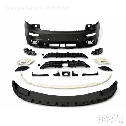 Комплект предна броня + DRL за Jeep GRAND CHEROKEE 17-21 Summit, Limited X, снимка 4 - Части - 56108304