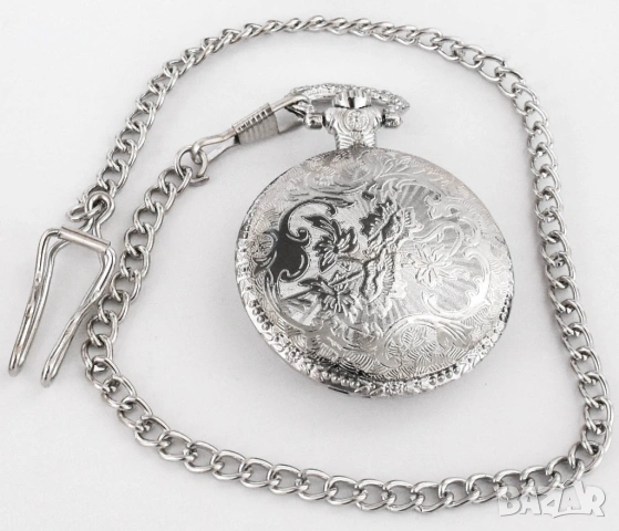 Луксозен Мъжки Джобен Часовник Верижка.Кюстек. Джобни Часовници с Верига.Ретро Часовник.Pocket Watch, снимка 8 - Джобни - 54169130