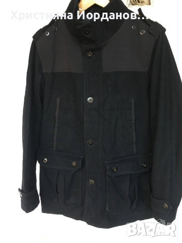 Мъжко зимно яке 60% вълна, М, снимка 5 - Якета - 52998983