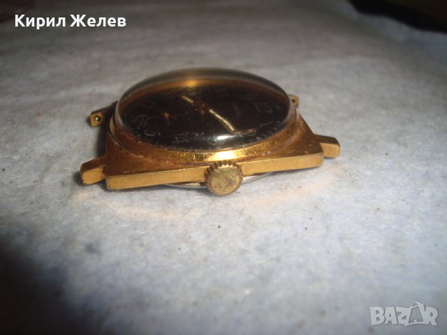 ПОБЕДА СДЕЛАНО в СССР ПОЗЛАТЕН РУСКИ МЕХАНИЧЕН ЧАСОВНИК Ау10= РЯДЪК МОДЕЛ 17350, снимка 6 - Антикварни и старинни предмети - 36680888