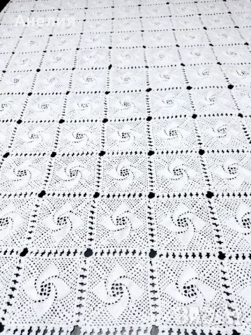 Покривка ръчна изработка бяла, снимка 3 - Декорация за дома - 52413460