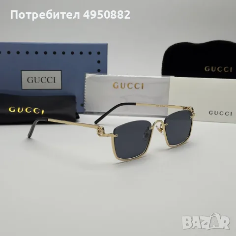 Слънчеви очила Gucci Gold правоъгълни Limited Edition нови, снимка 6 - Слънчеви и диоптрични очила - 56161519